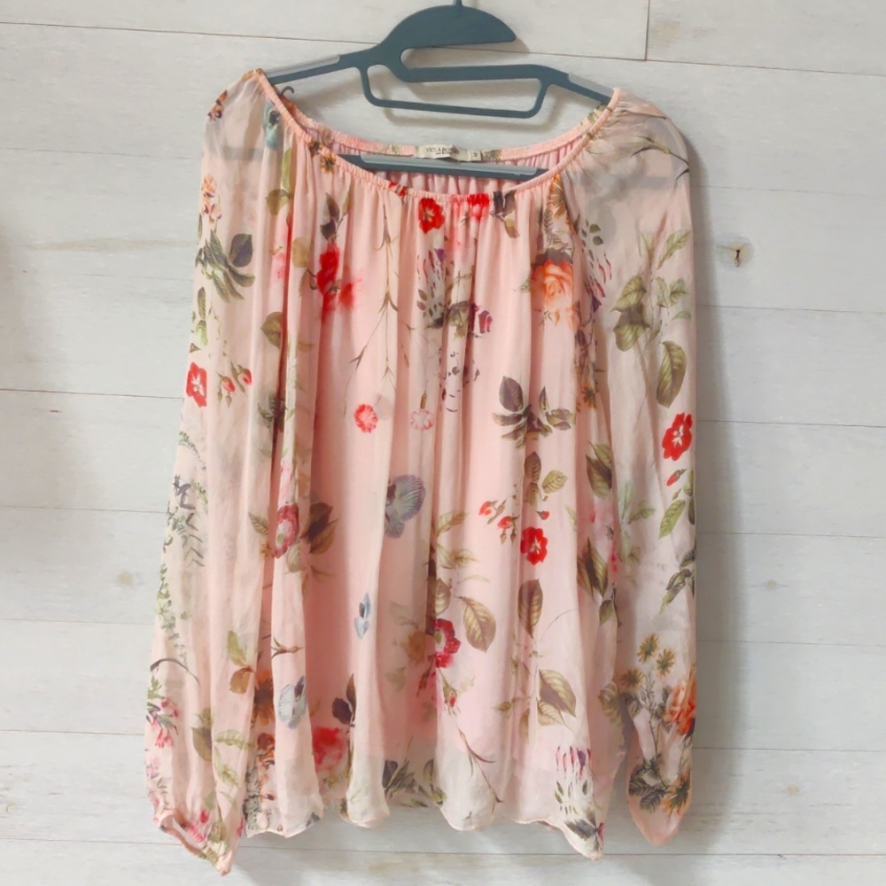 Viola Borghi Silk Floral Top
